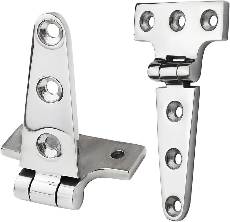 MEMUME Stainless Steel T Hinges Marine Grade, 4 x 2 inch (100 x 54 mm), 6 x 3 inch (150 x 72 mm), 8 x 4 inch (196 x 97 mm), 316 SS, Boat Hinges with Screws - Image 4